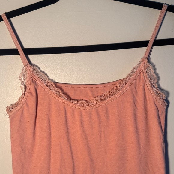Women's Pink Lace Trim Cami Top - Picture 3 of 3